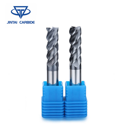 Tipos contínuos do moinho de extremidade do carboneto de tungstênio HRC60 de flautas do cortador de trituração 4 fornecedor